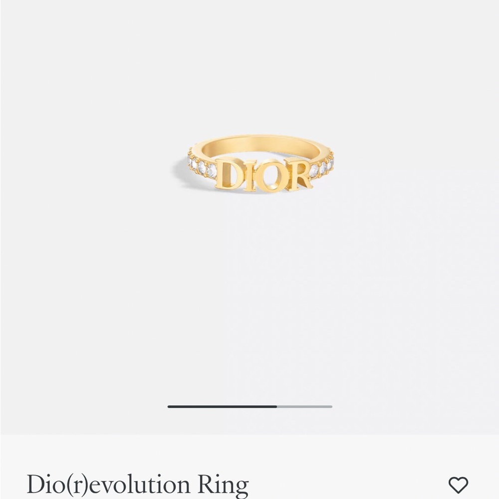 Dior Gold and White Dio(r)evolution Ring